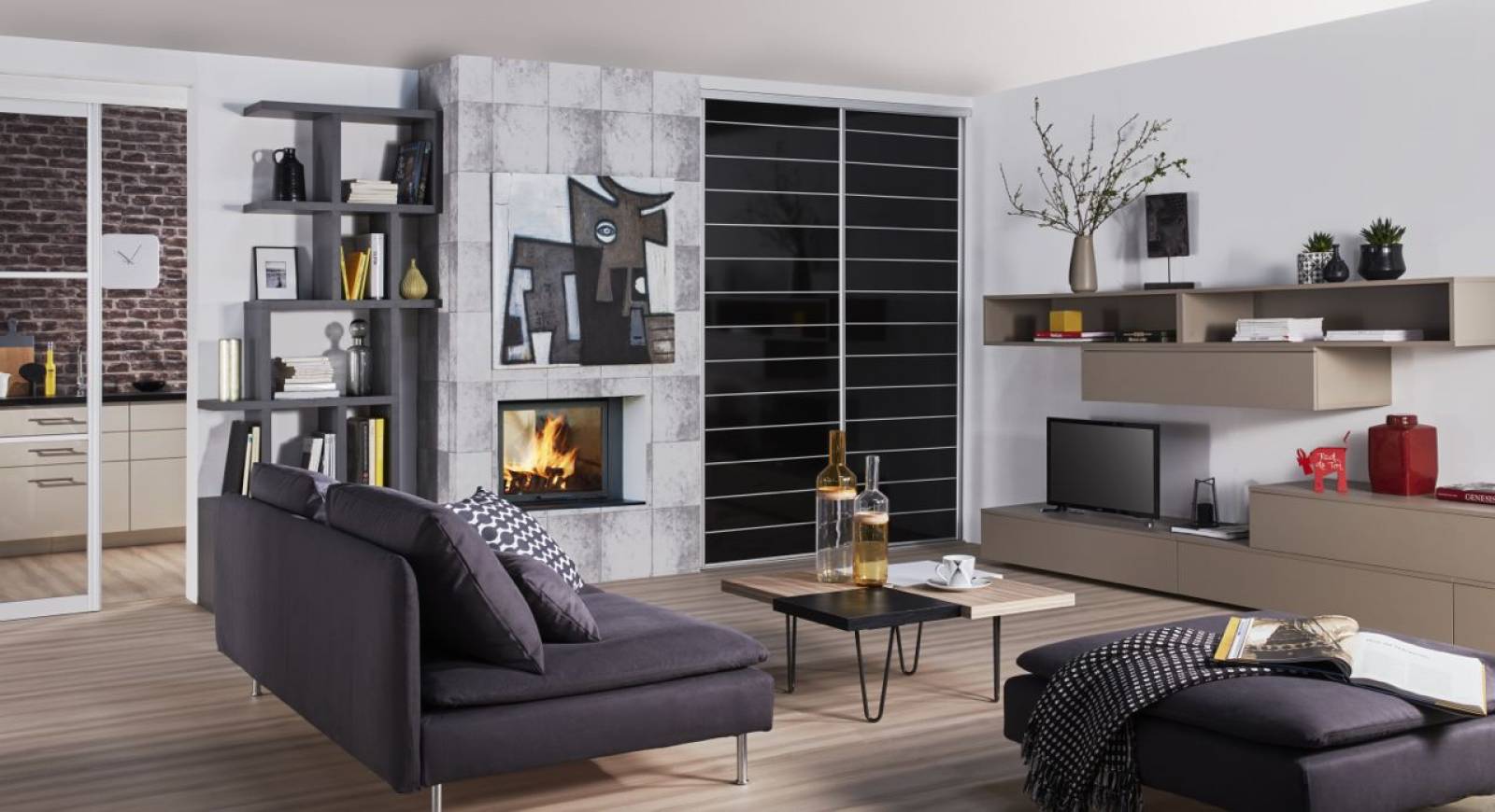 porte coulissante en verre